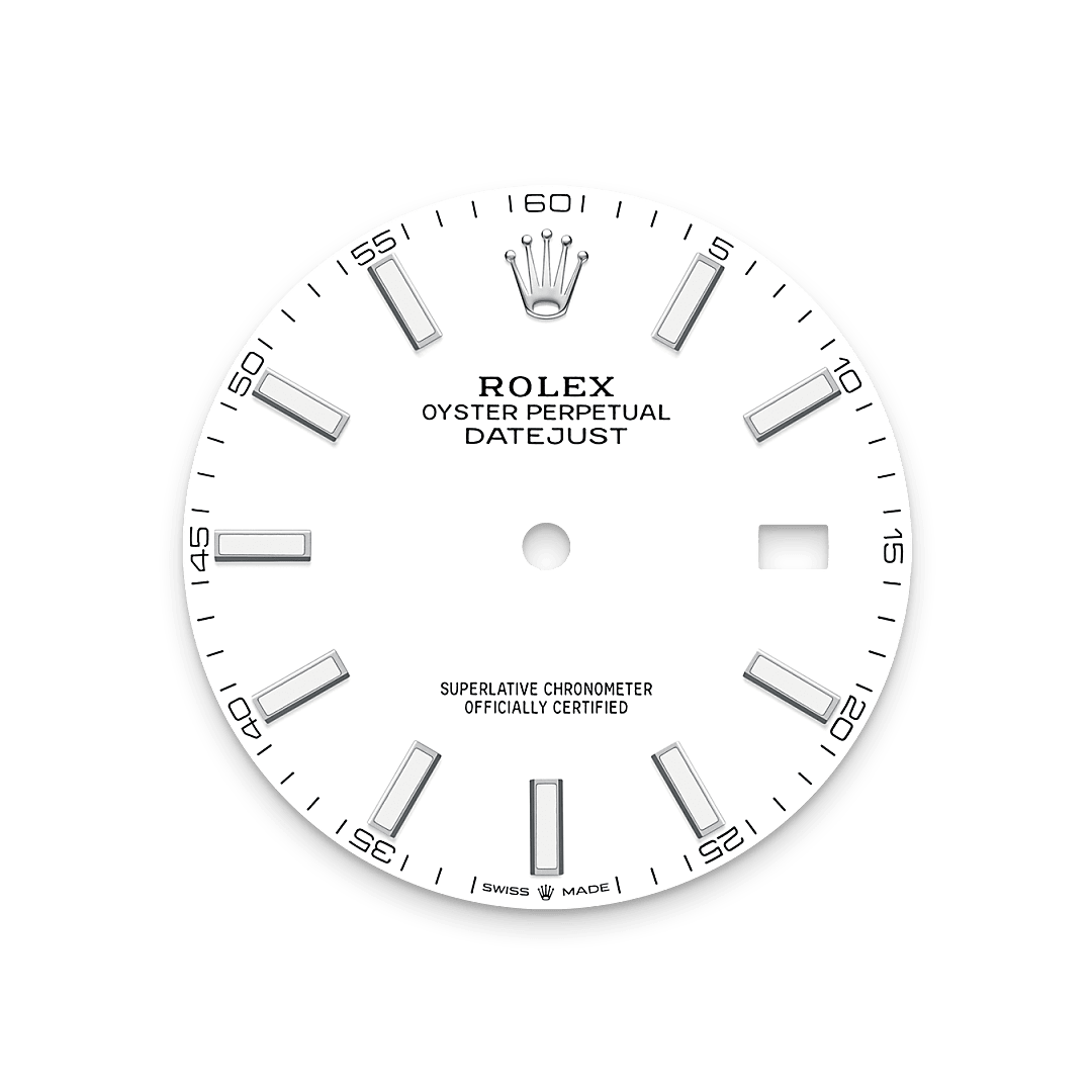 rolex Datejust 41 dial in Oystersteel, M126300-0005 - Greenwich