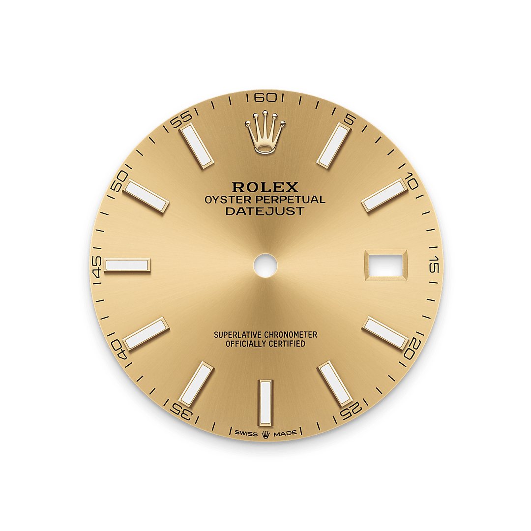 rolex Datejust 41 dial in Yellow Rolesor - combination of Oystersteel and yellow gold, M126333-0010 - Greenwich