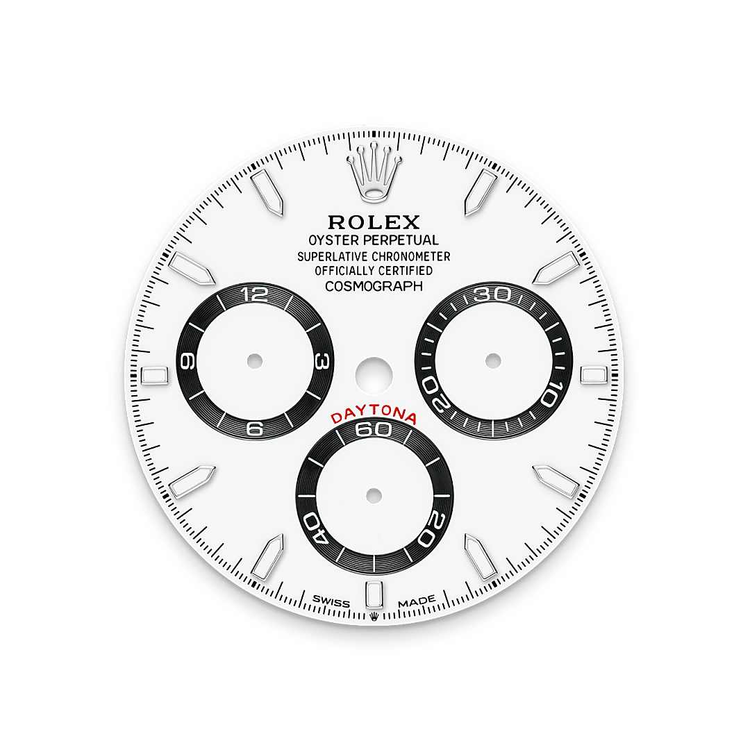 오이스터스틸 소재의 롤렉스 Cosmograph Daytona 다이얼, M126500LN-0001 - 그리니치