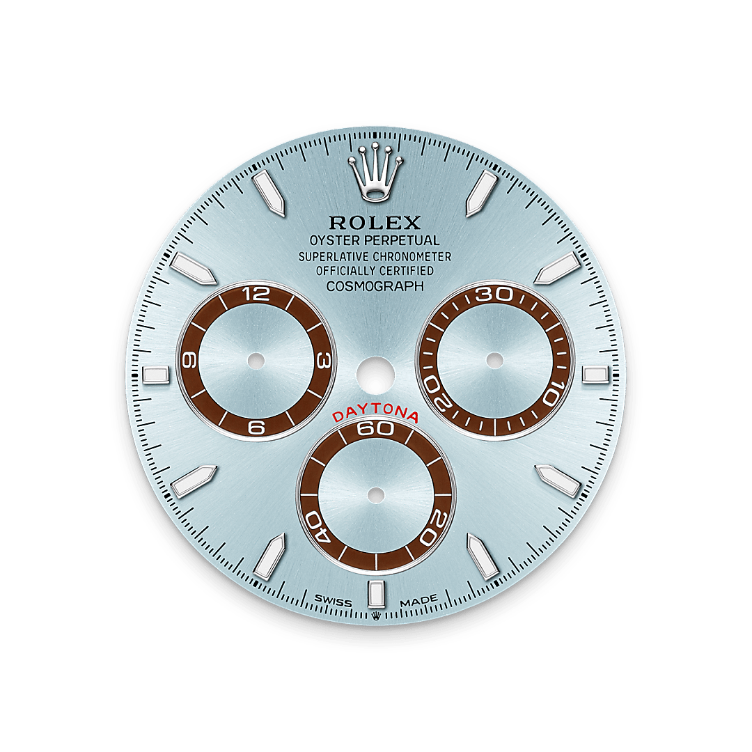 rolex Cosmograph Daytona dial in Platinum, M126506-0001 - Greenwich