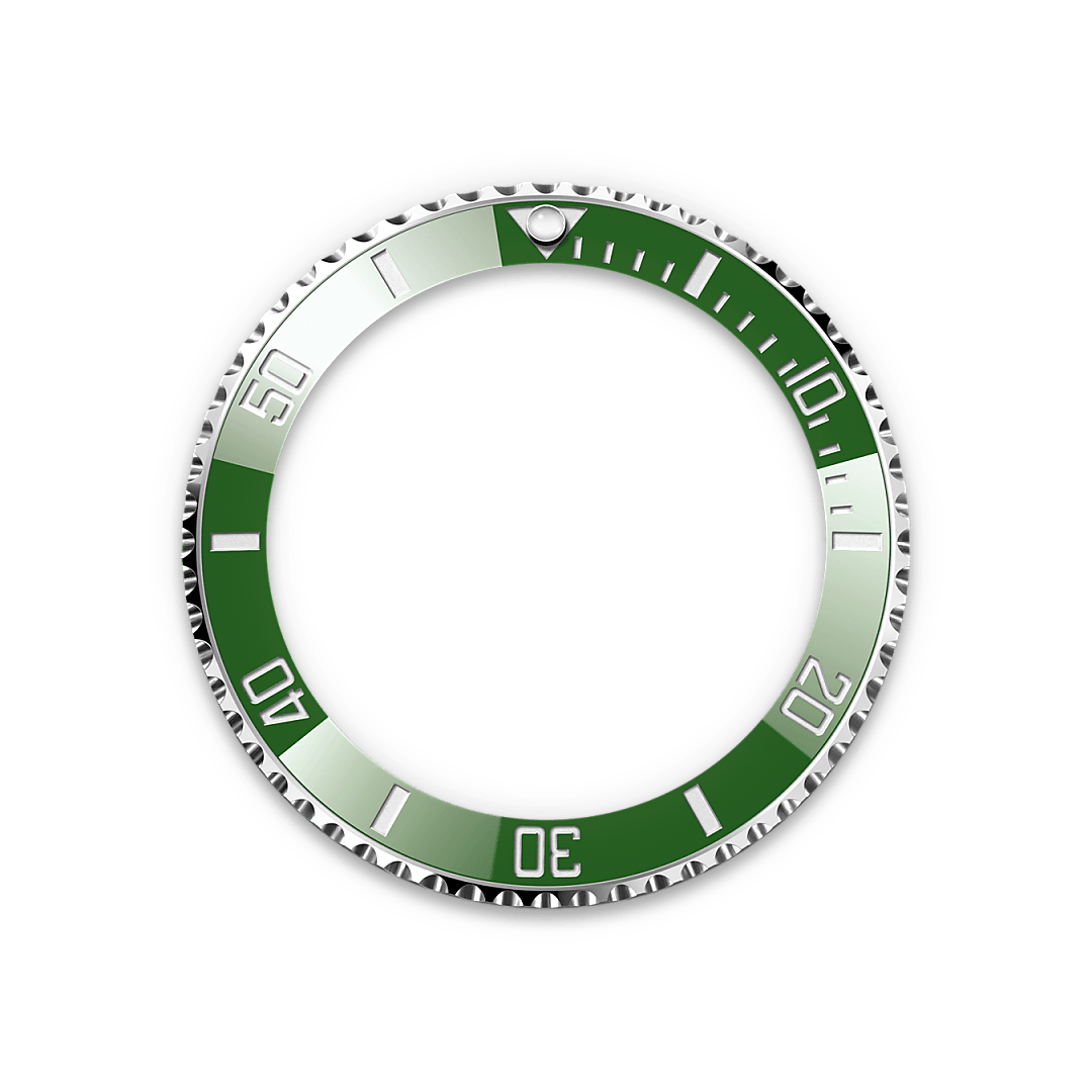 rolex Submariner Date bezel in Oystersteel, M126610LV-0002 - Greenwich