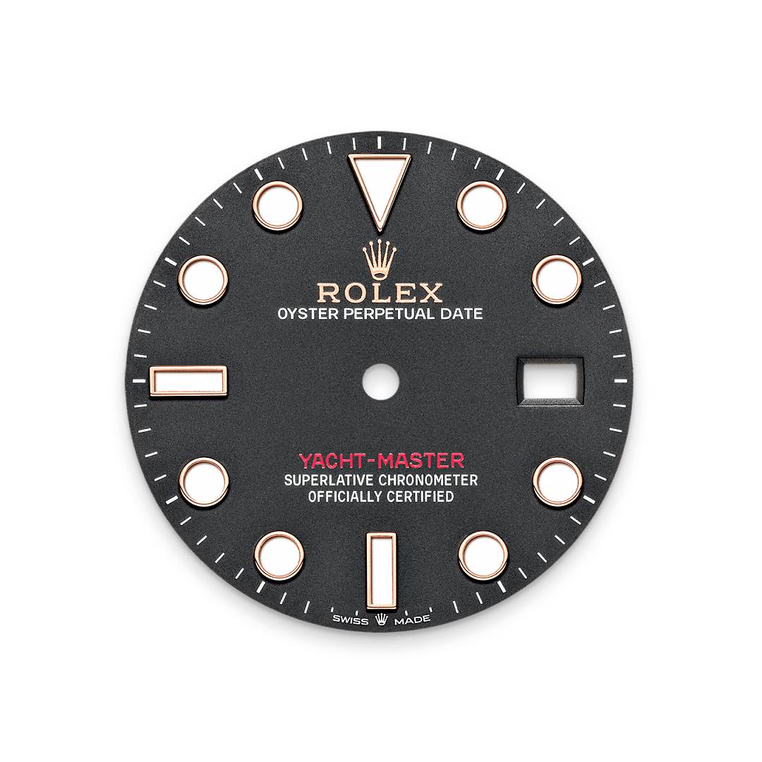 rolex Yacht-Master 40 dial  in Everose Rolesor - combination of Oystersteel and Everose gold, M126621-0002 - Greenwich