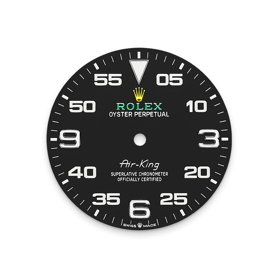 rolex Air-King dial in Oystersteel, M126900-0001 - Greenwich