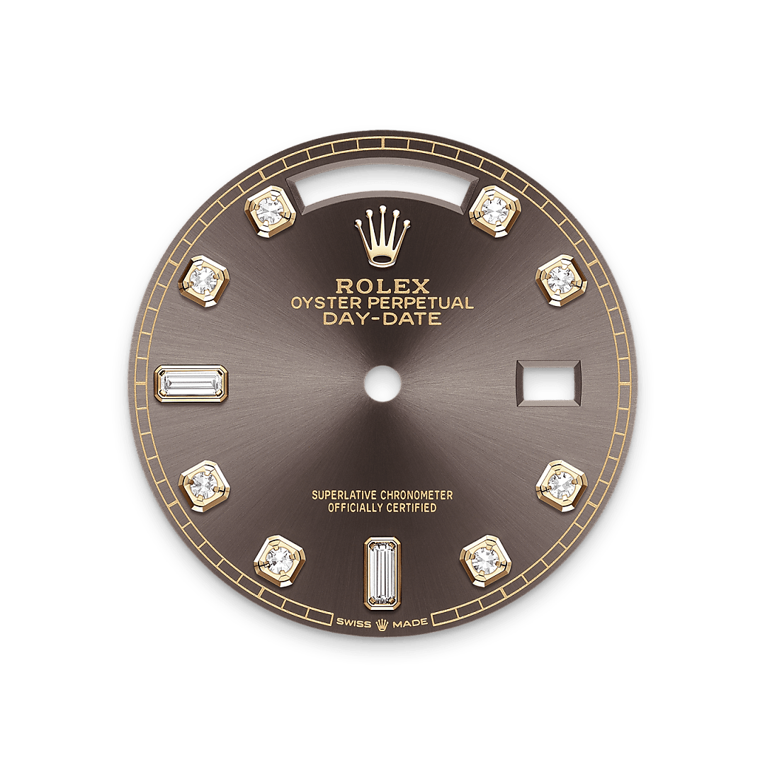 rolex Day-Date 36 dial  in 18 ct yellow gold, M128238-0022 - Greenwich