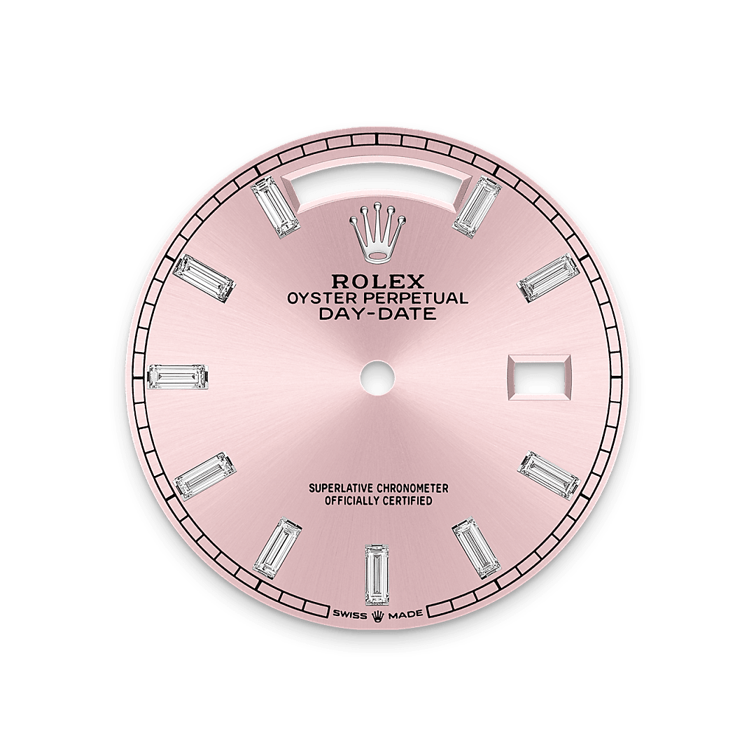 rolex Day-Date 36 dial in 18 ct white gold, M128399TBR-0029 - Greenwich