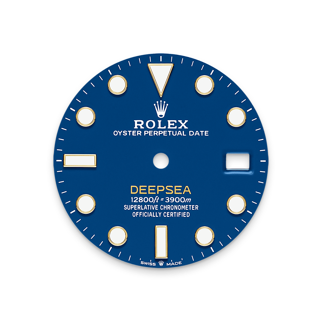 18캐럿 옐로우 골드 소재의 롤렉스 Rolex Deepsea 다이얼, M136668LB-0001 - 그리니치