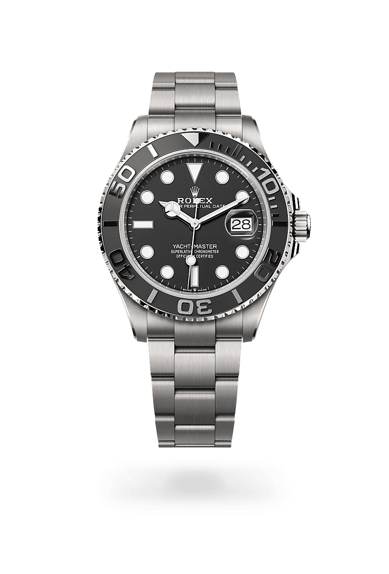 RLX 티타늄 소재의 롤렉스 YACHT-MASTER 정면, M226627-0001 - 그리니치