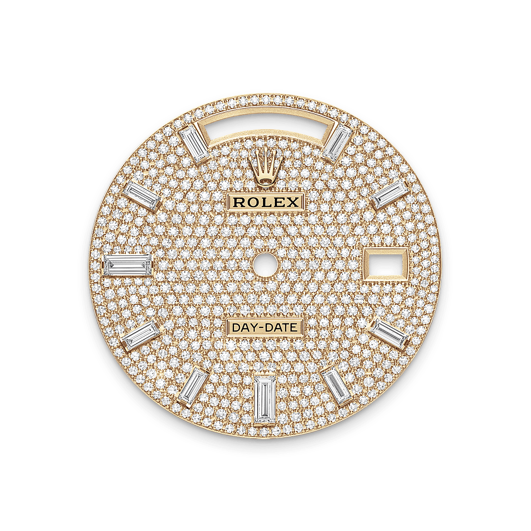 rolex Day-Date 40 dial in 18 ct yellow gold, M228398TBR-0036 - Greenwich