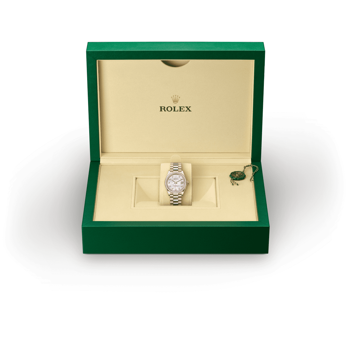 18캐럿 에버로즈 골드 소재의 롤렉스 DATEJUST, M278285RBR-0005 - 그리니치