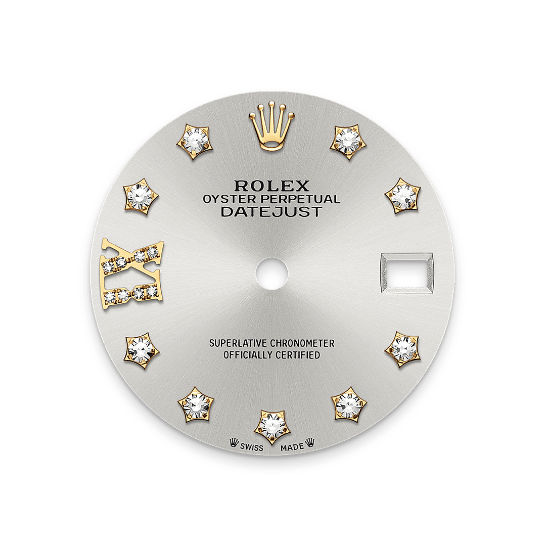 rolex Lady-Datejust dial in Yellow Rolesor - combination of Oystersteel and yellow gold, M279383RBR-0003 - Greenwich