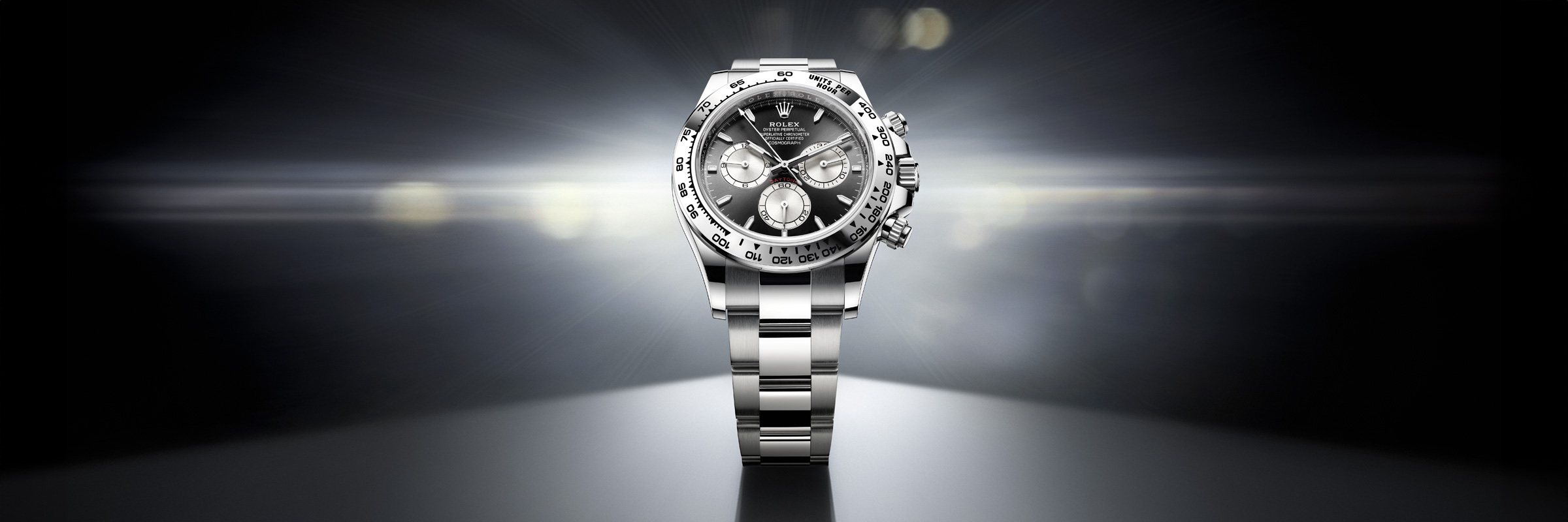 18캐럿 화이트 골드 소재의 롤렉스 COSMOGRAPH DAYTONA, M126519LN-0006 - 그리니치