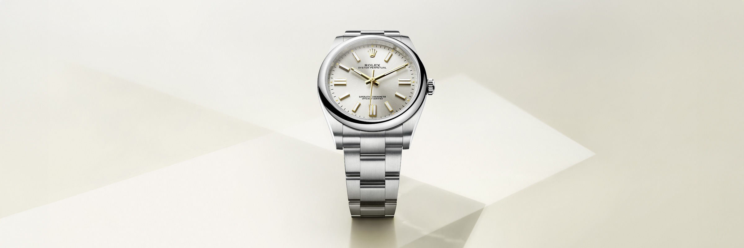 rolex OYSTER PERPETUAL in Oystersteel, M124300-0002 - Greenwich