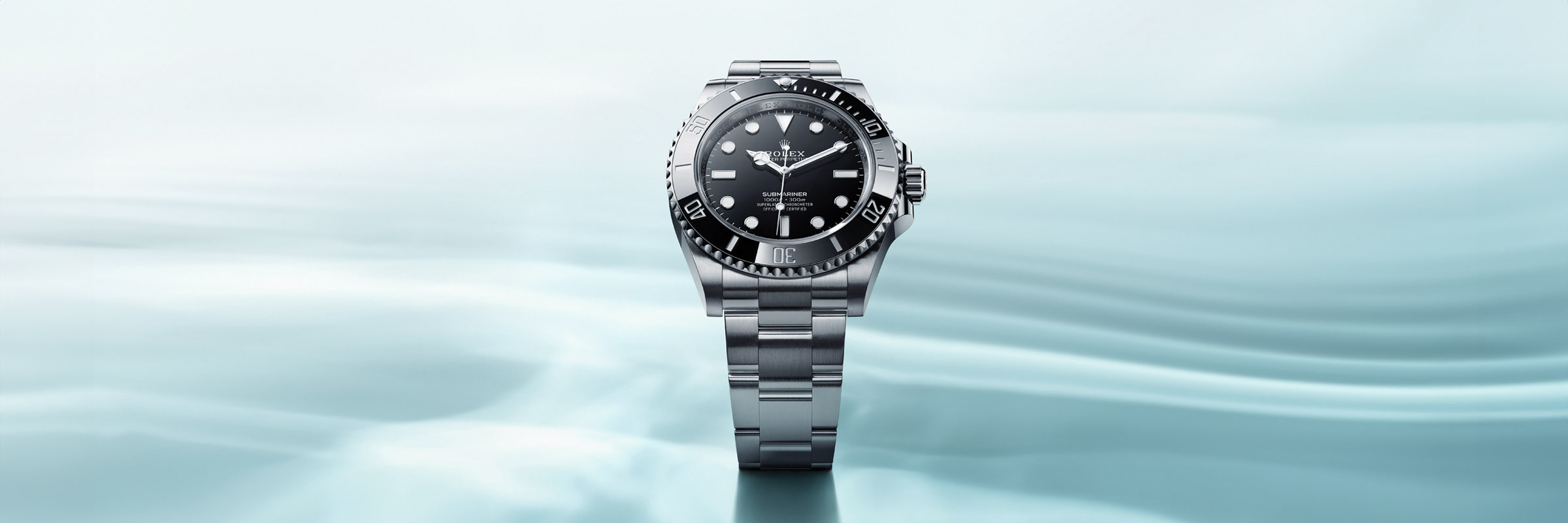 18캐럿 화이트 골드 소재의 롤렉스 SUBMARINER, M126619LB-0003 - 그리니치